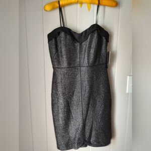 Aqua From Bloomingdale's Tyxedo Coctail Dress Size 6. NWT